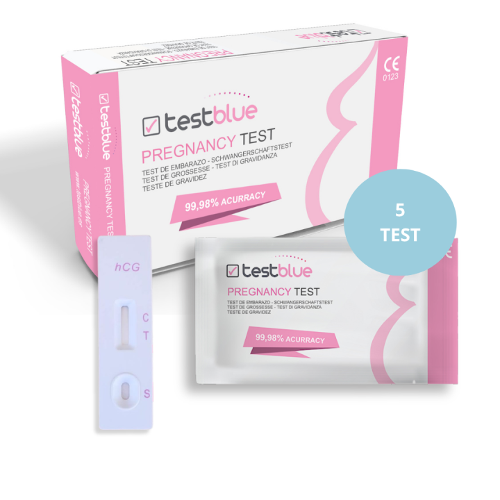 Test de Embarazo Formato Cassette - 5 Unidades